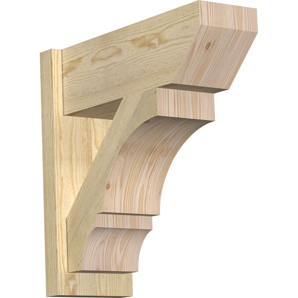 Ekena Millwork Balboa Slat Rough Sawn Outlooker, Douglas Fir, 8"W x 22"D x 22"H OUT08X22X22BOA06RDF - main